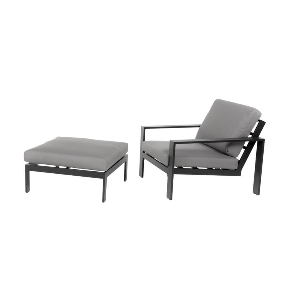 Salon de jardin aluminium HOME DELUXE RIO S - anthracite - Image 1