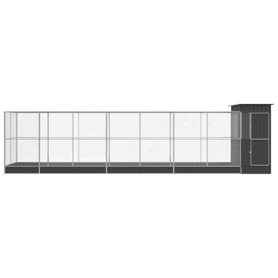 Grande Volière Acier Galvanisé Extension Argent 830x203x216cm - ComfortXL Outdoor Living - Image 3