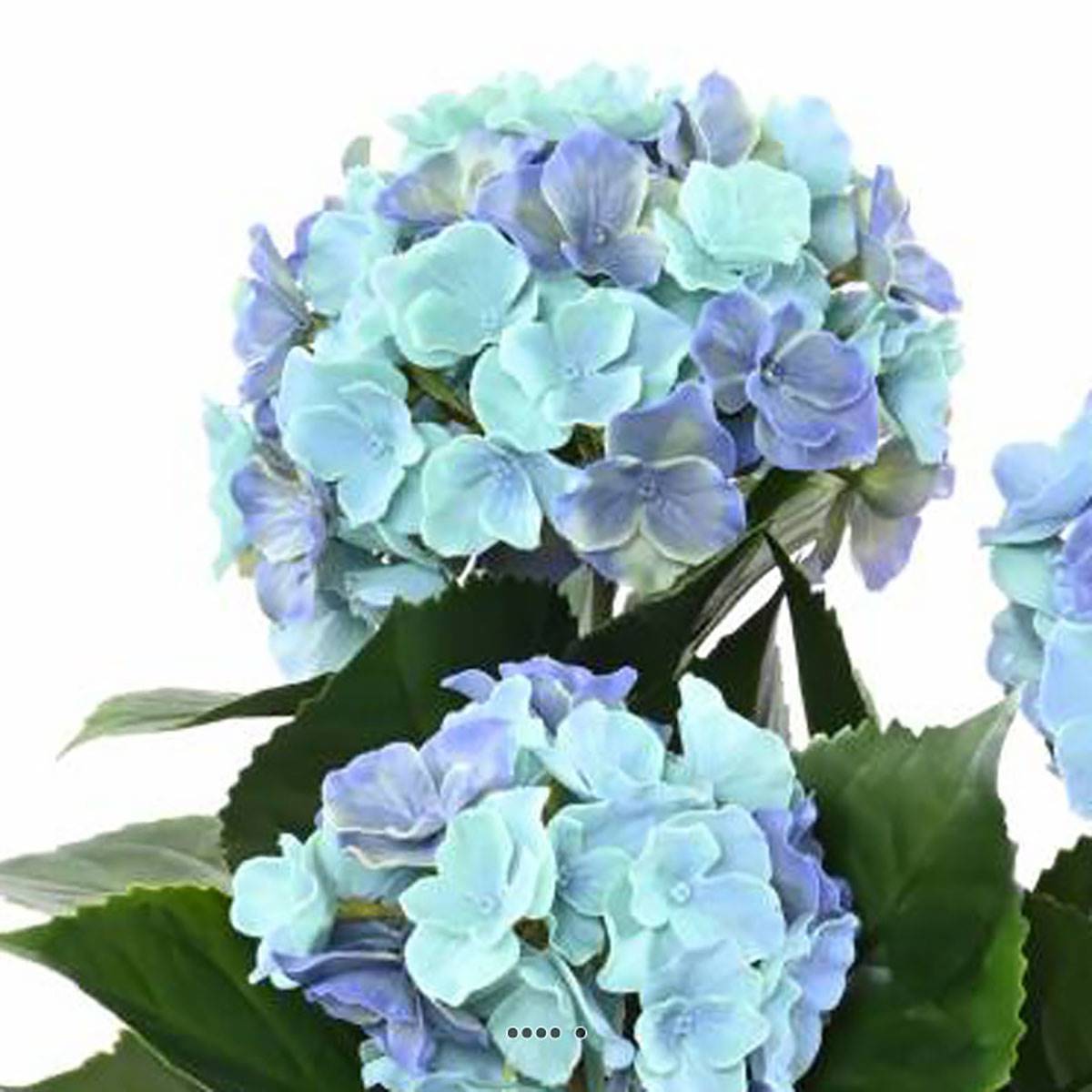 Artificielles - Hortensia artificiel 3 têtes en piquet pour extérieur H 45 cm Lavande - couleur: Lavande - Imagen 3