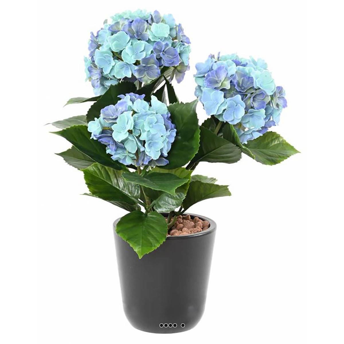 Artificielles - Hortensia artificiel 3 têtes en piquet pour extérieur H 45 cm Lavande - couleur: Lavande - Imagen 2