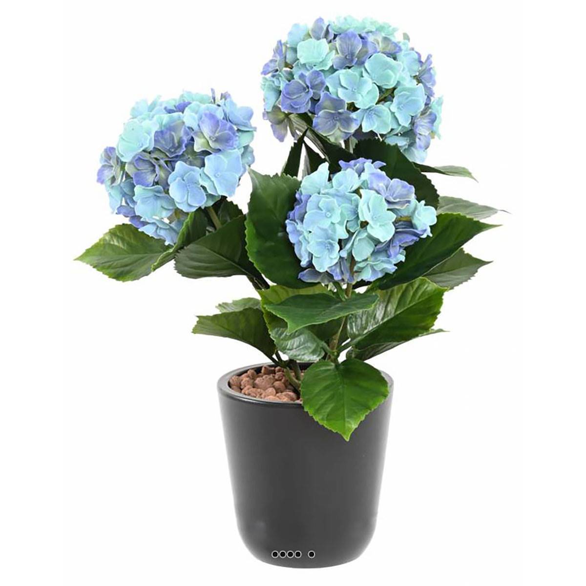 Artificielles - Hortensia artificiel 3 têtes en piquet pour extérieur H 45 cm Lavande - couleur: Lavande - Imagen 1