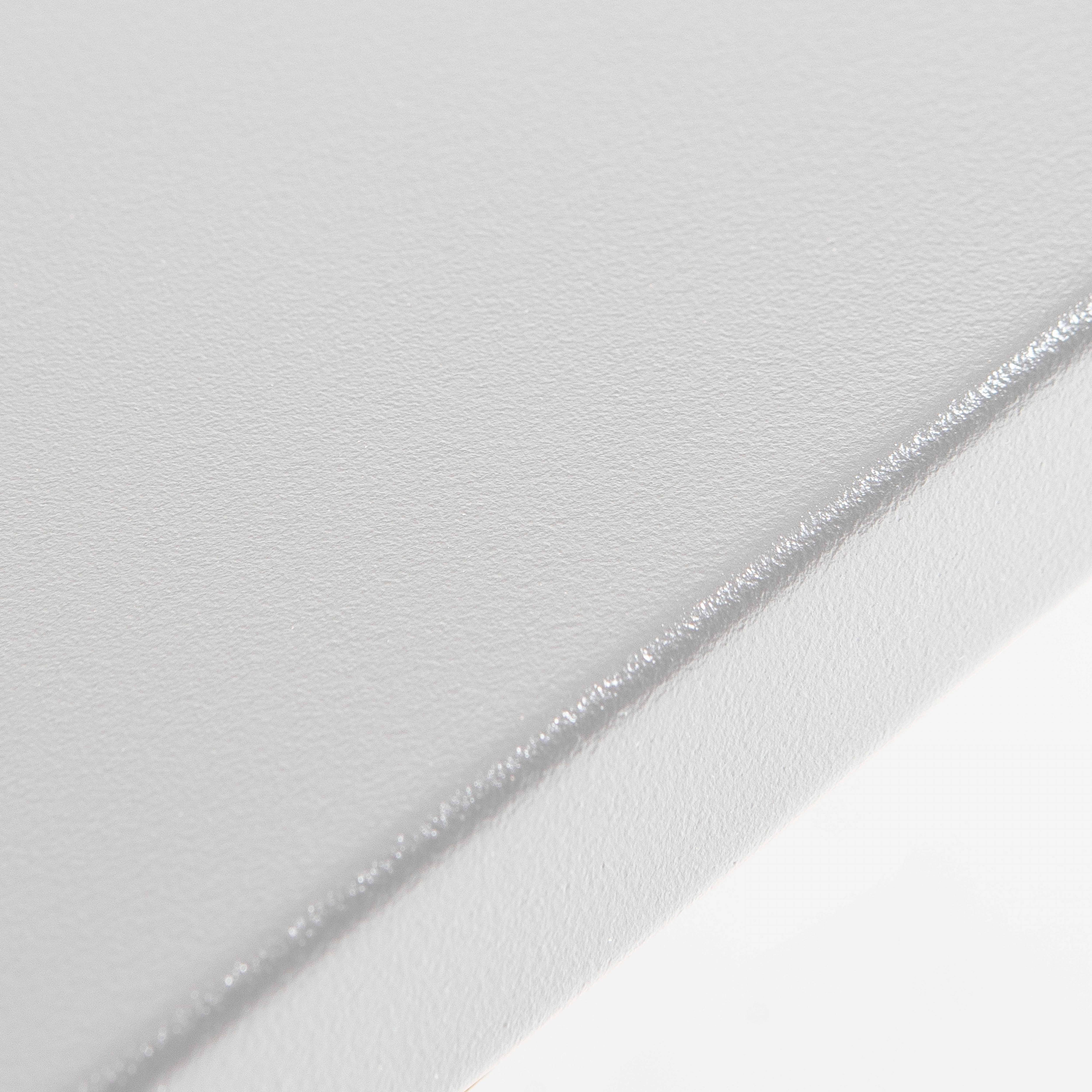 Oviala - Table de jardin rectangulaire en métal blanc - Oviala - Imagen 3
