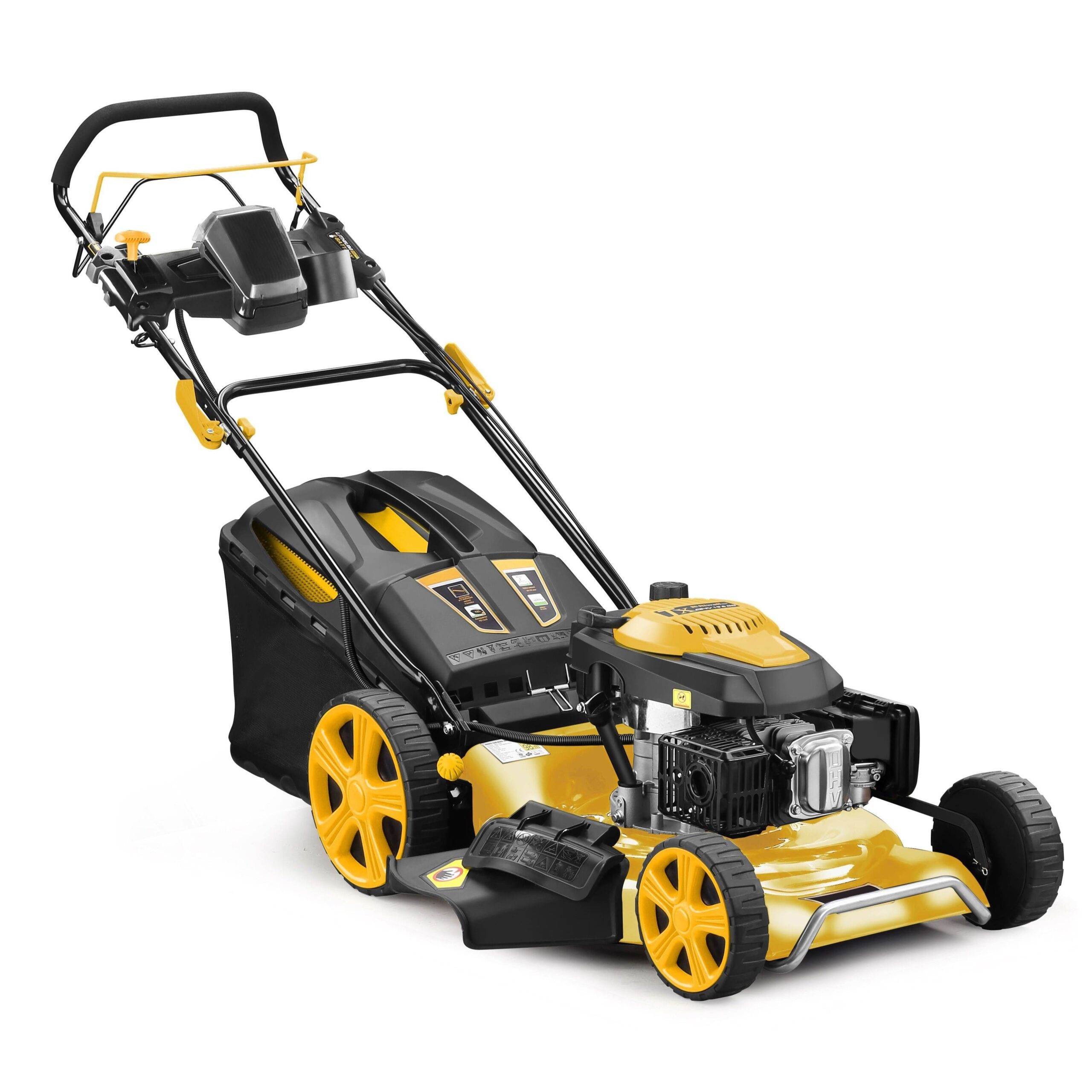 Nemura - Tondeuse thermique autotractée 196cm3 Nemura - Coupe 53cm + Démarrage Électrique + Variateur de Vitesse