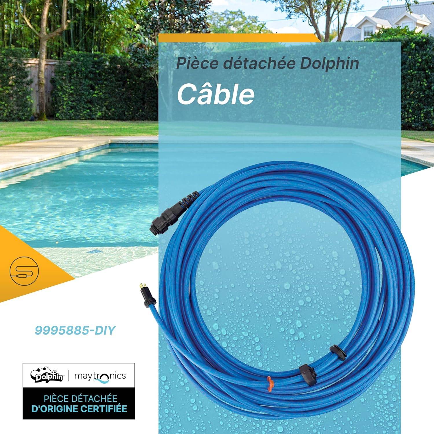 Dolphin - Cable d'alimentation 17m pour robot dolphin s300 et équivalent voir liste 9995885-DIY Dolphin - Imagen 4