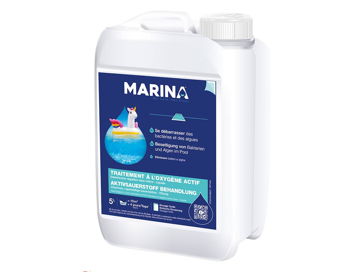 Traitement à l'oxygène actif sans chlore 5 L - Marina