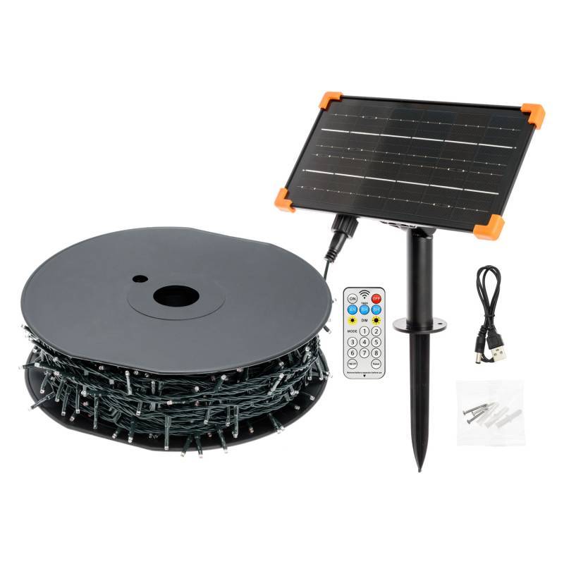 Lotti - Guirlande lumineuse solaire 60M 1200 MiniLED blanc chaud câble vert SMART Connect  Lotti - Imagen 2