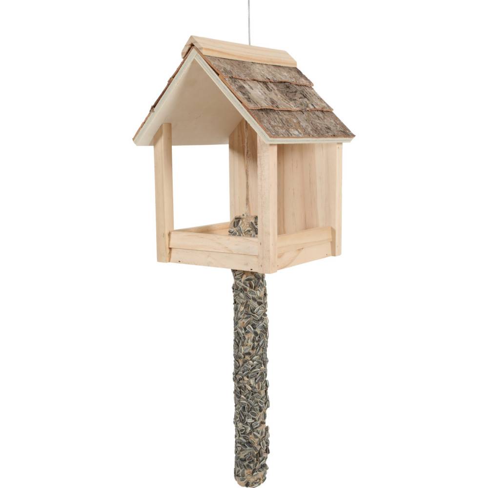 Zolux - Mangeoire Cup Castor 3 en 1 , toit en bois, pour oiseaux - Image 5