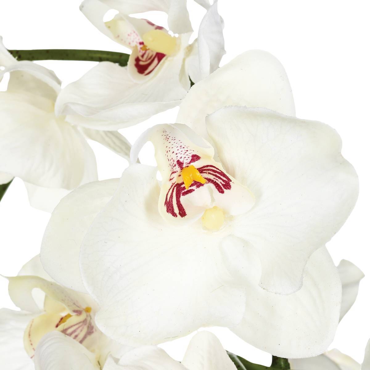 Atmosphera - Composition d'orchidées artificielles vase céramique H46cm - Atmosphera Créateur d'intérieur - Imagen 3
