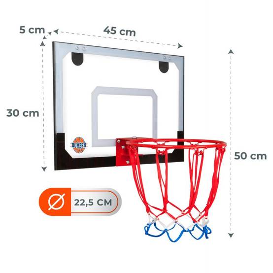 Panier de Basket de porte AUSTIN à accrocher tout inclus 1 ballon et 1 pompe BUMBER - Image 3
