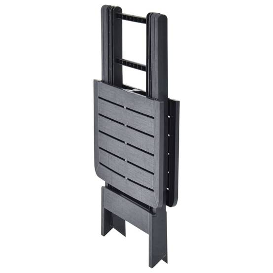 Table d'extérieur pliable - Table de jardin Anthracite 79x72x70 cm Plastique - Image 4