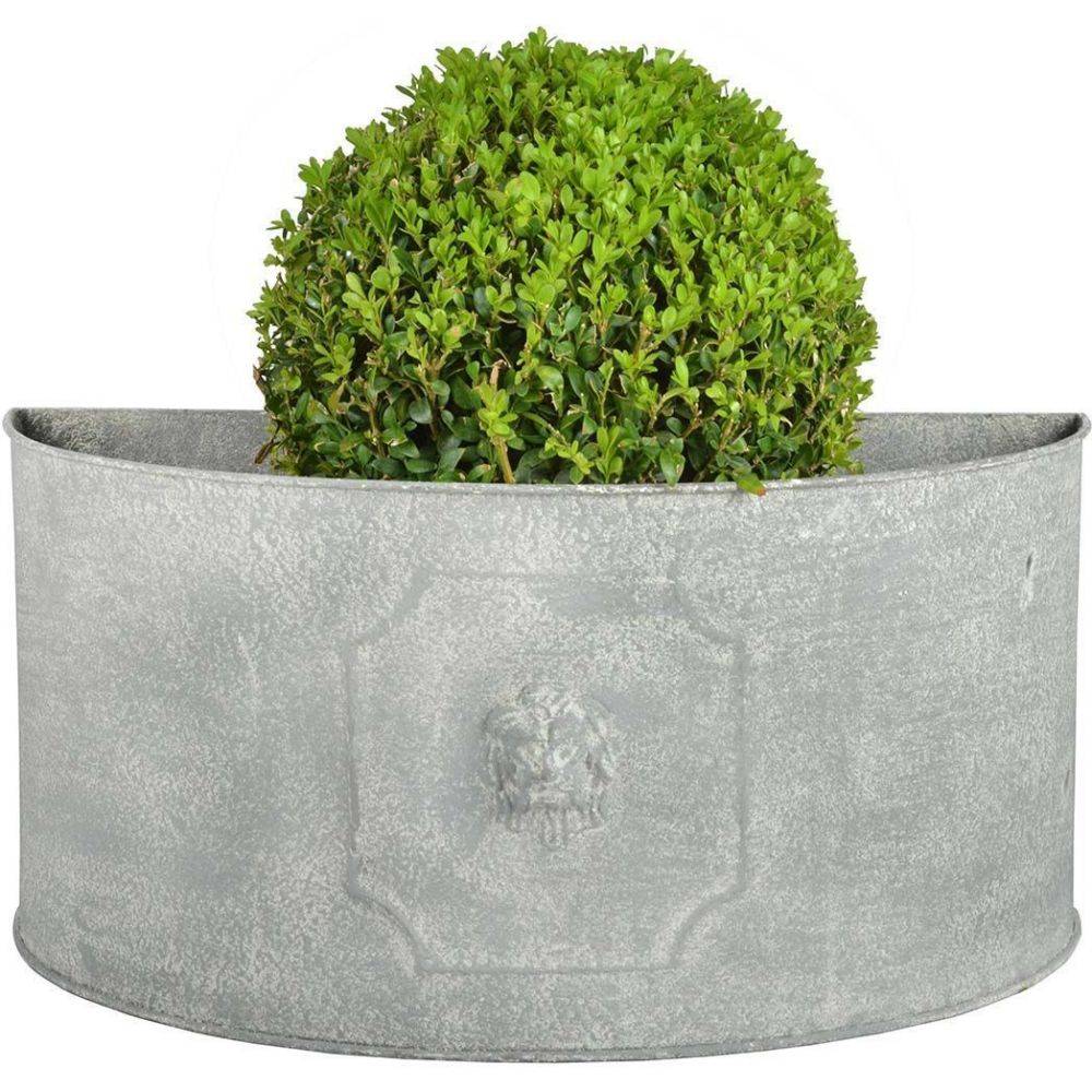 Esschert Design - Pot de fleurs demi-rond Lion (Lot de 2) - Imagen 3