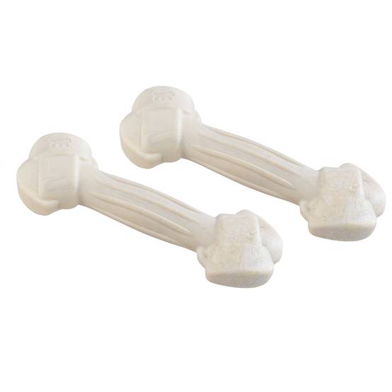 Ferplast - Ferplast GOODBITE NATURAL M jouet os pour l'hygiène dentaire, saveur de poulet, chien moyen (8-16 Kg), naturel, 2 pièces de 70g - Imagen 2