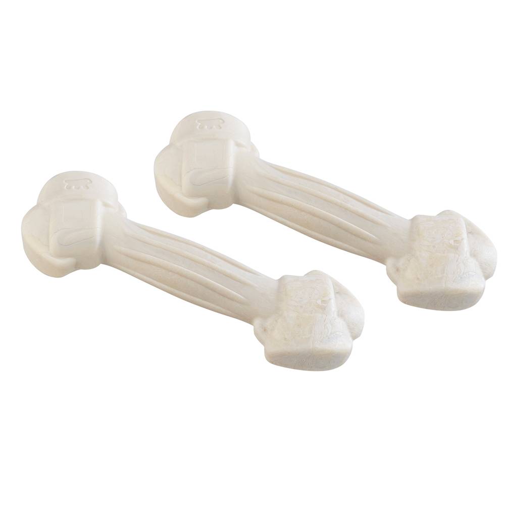 Ferplast - Ferplast GOODBITE NATURAL M jouet os pour l'hygiène dentaire, saveur de poulet,  chien moyen (8-16 Kg), naturel, 2 pièces de 70g - Imagen 2