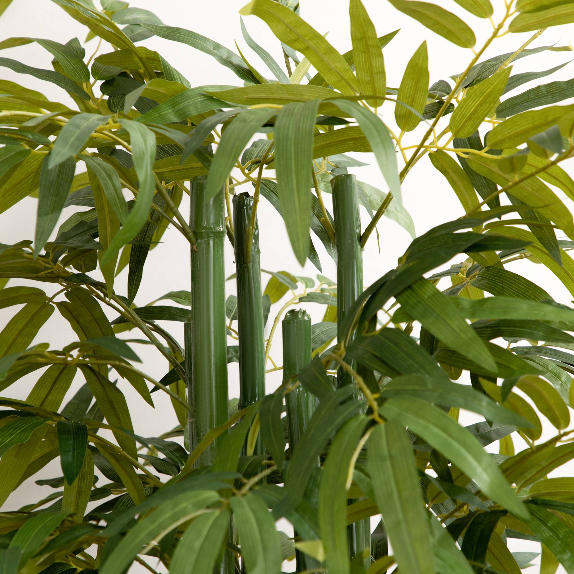 Bambou artificiel plastique vert et noir 17 x 17 x 180 cm - PANGIVO - Image 9