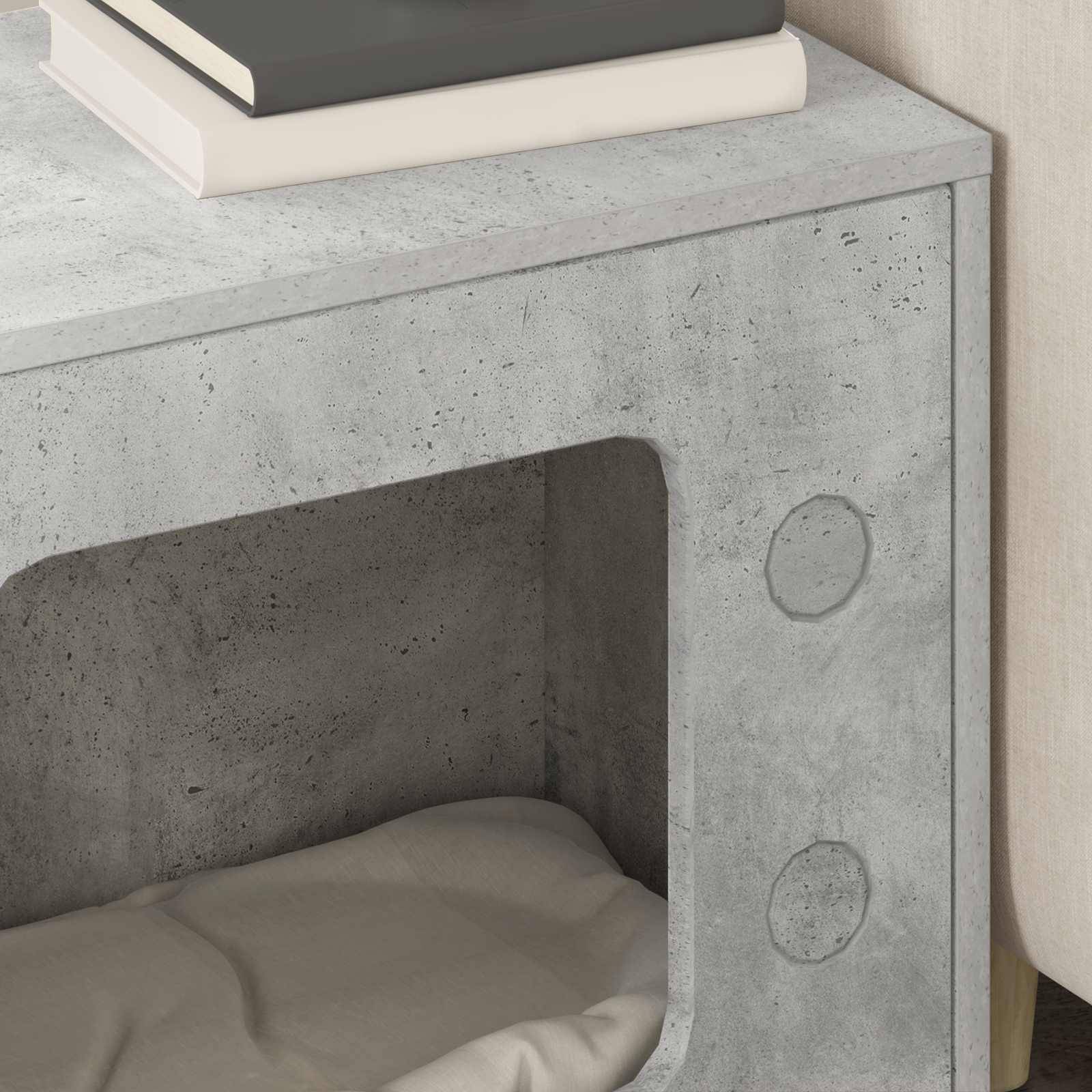 Chatiere bois gris  51 x 30 x 52 cm  - Prolenta premium p336.7 - Image 4