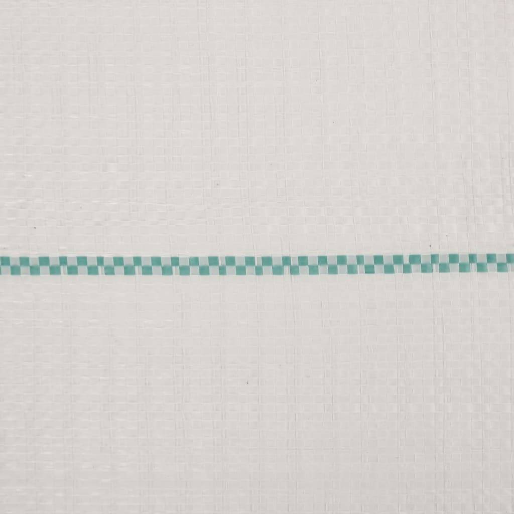 Toile de paillage Polypropylène Jardin Potager Anti-repousse mauvaises herbes 0,5x150m Blanc - ComfortXL Outdoor Living - Image 6