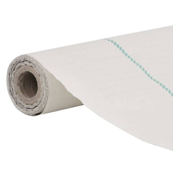 Toile de paillage Polypropylène Jardin Potager Anti-repousse mauvaises herbes 0,5x150m Blanc - ComfortXL Outdoor Living - Image 3