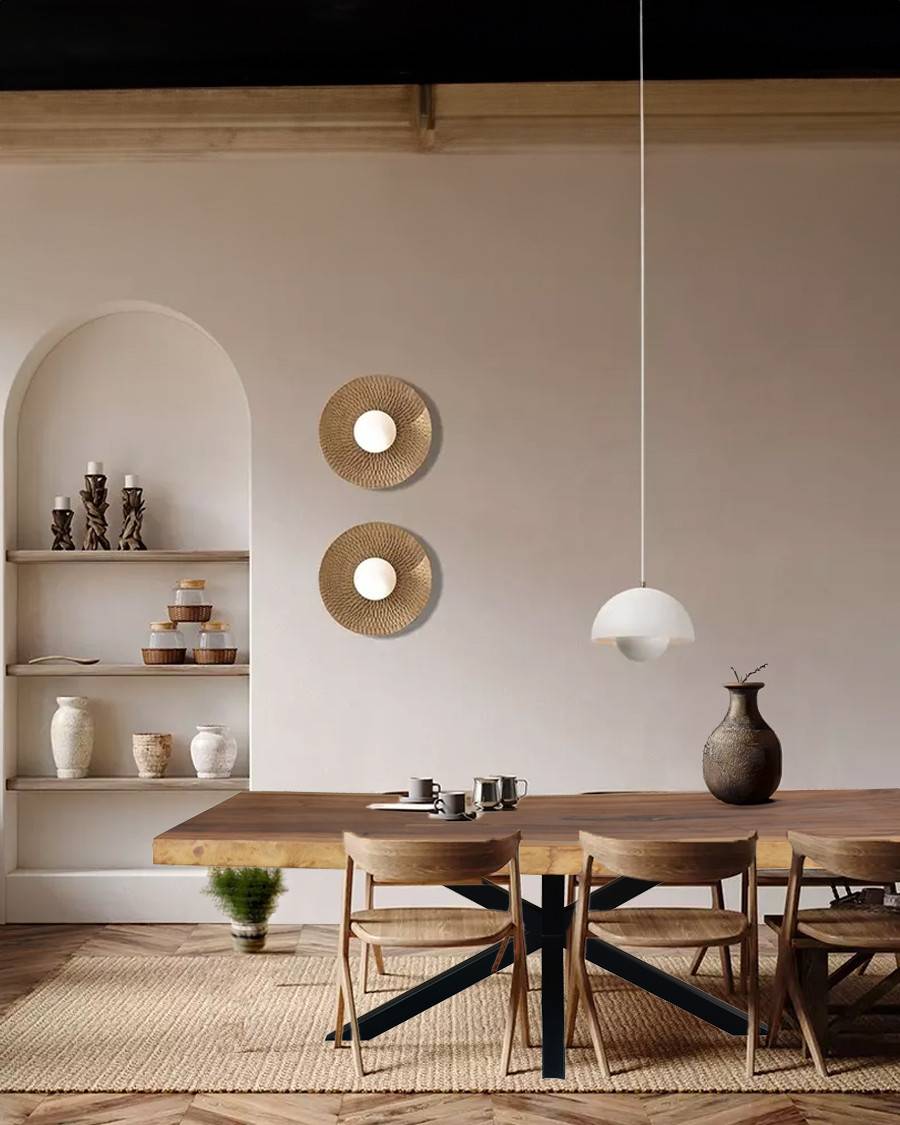 Dempo - Table repas en suar massif L250 cm 12-14 pers. - UNIQKA - Imagen 1