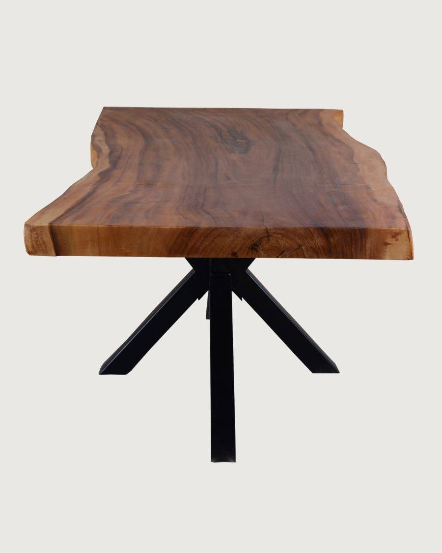 Dempo - Table repas en suar massif L250 cm 12-14 pers. - UNIQKA - Imagen 6