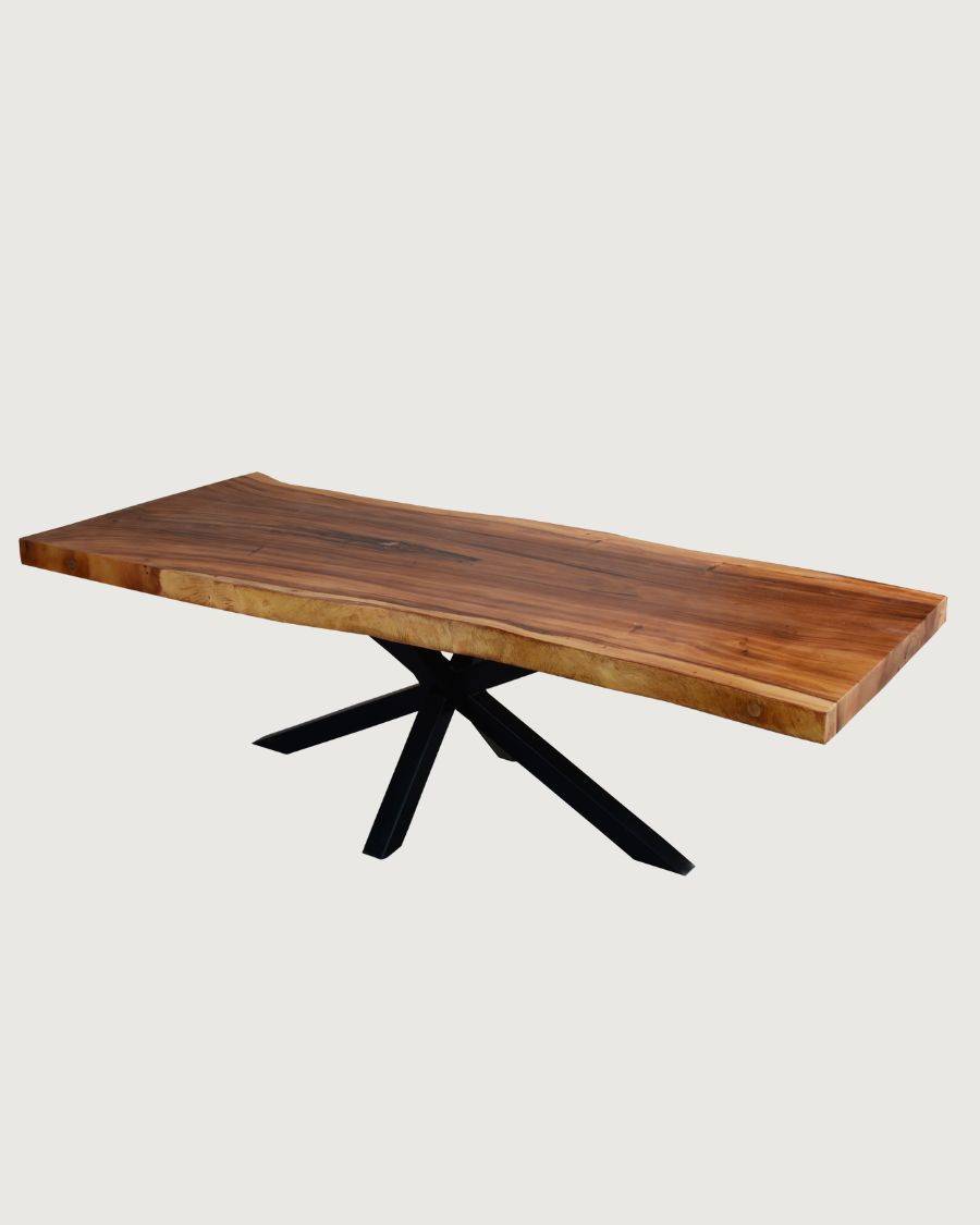 Dempo - Table repas en suar massif L250 cm 12-14 pers. - UNIQKA - Imagen 5