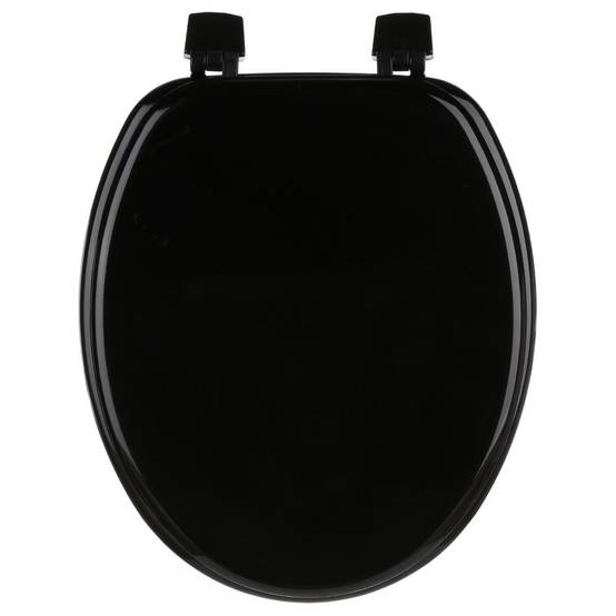 Abattant WC en Bois "Bathroom" 45cm Noir - Image 1