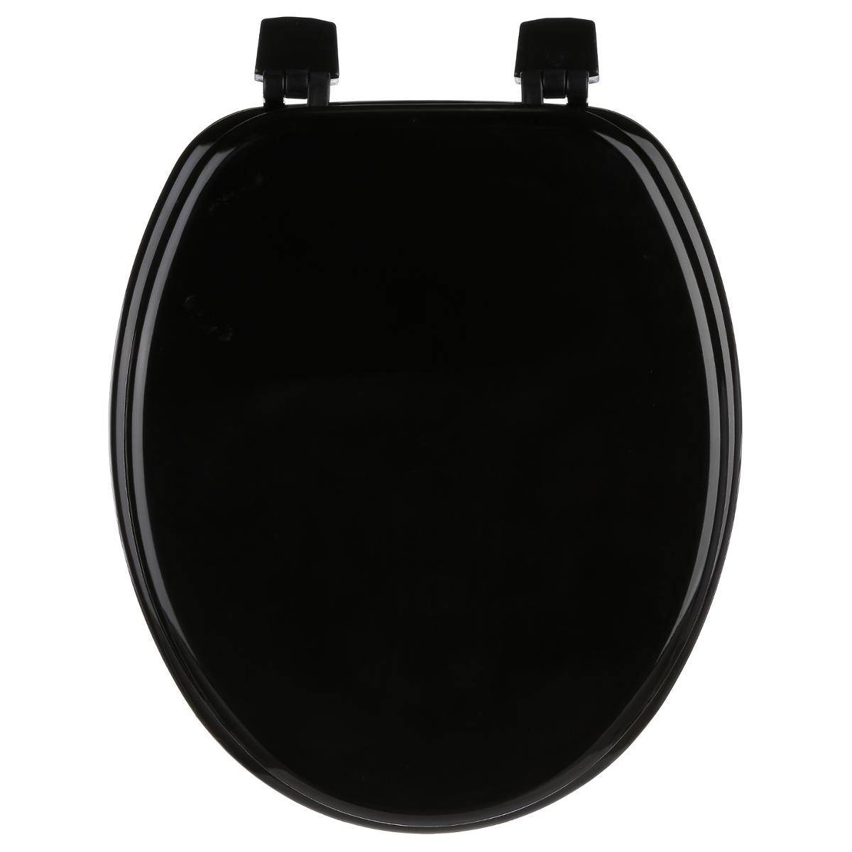 Abattant WC en Bois "Bathroom" 45cm Noir - Image 1