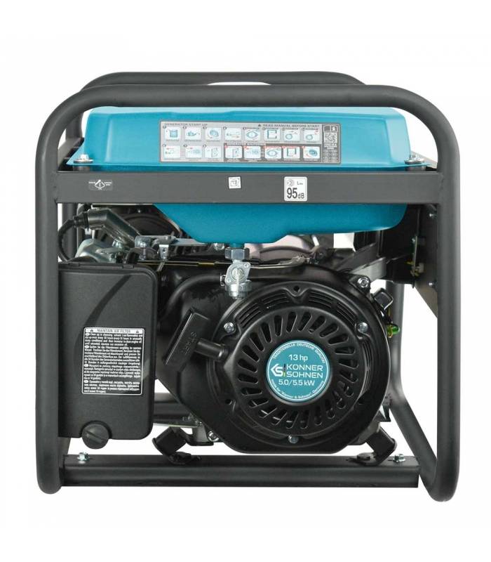 Générateur à essence 400V 5,5 kW avec démarrage électrique - Könner & Söhnen KS 7000E-3 - Image 2