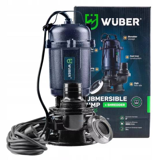 Pompe De Fosse Septique Avec Broyeur 550W BSD - Idéale Pour Eau Propre Et Sale, Compacte Et Facile à Entretenir
