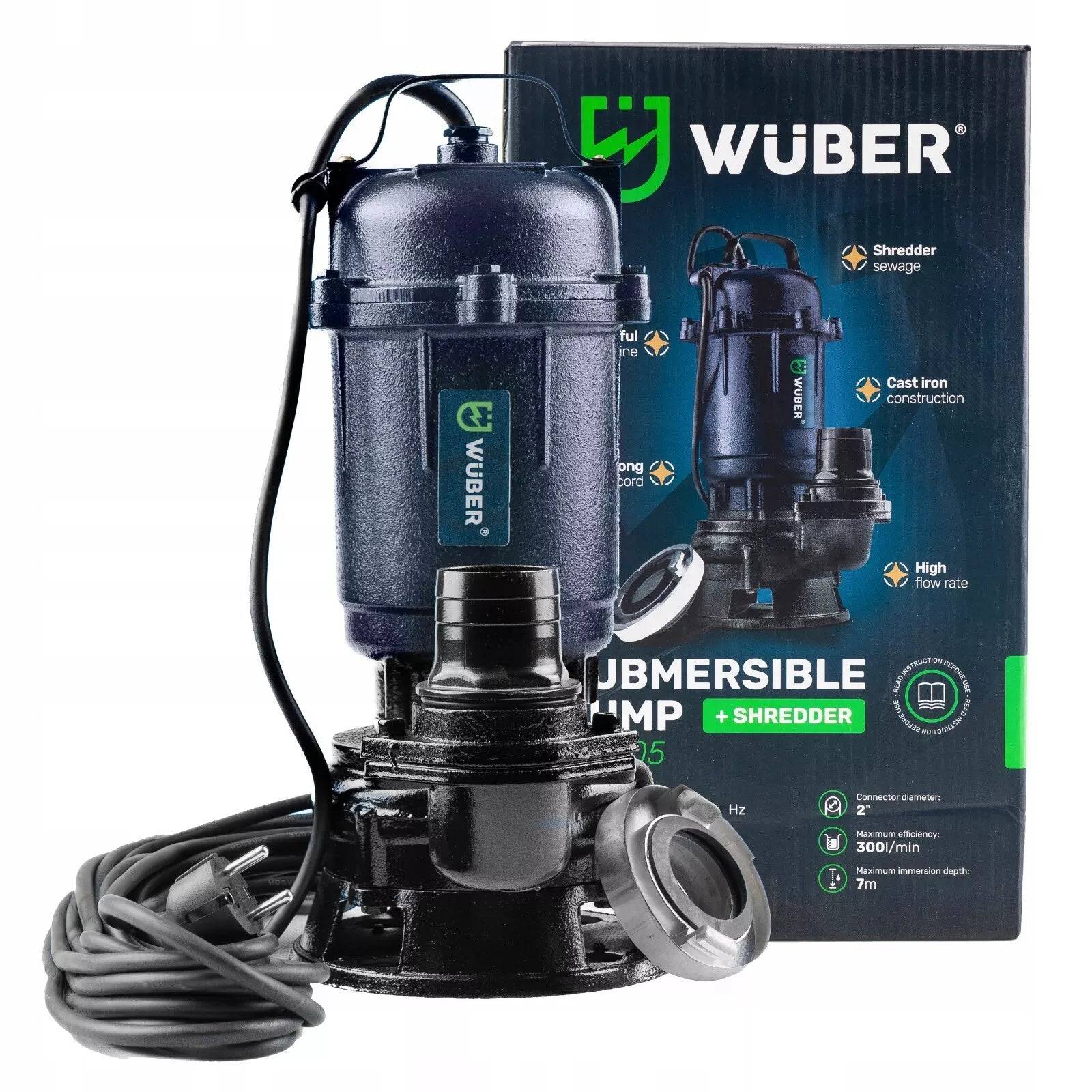 Pompe De Fosse Septique Avec Broyeur 550W BSD - Idéale Pour Eau Propre Et Sale, Compacte Et Facile à Entretenir