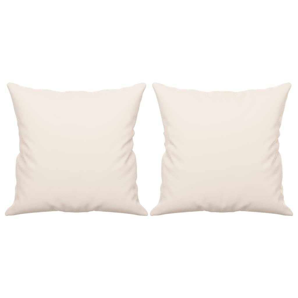 Lot de 2 coussins décoratifs beige 40 X 40 cm - Prolenta Premium - Image 2