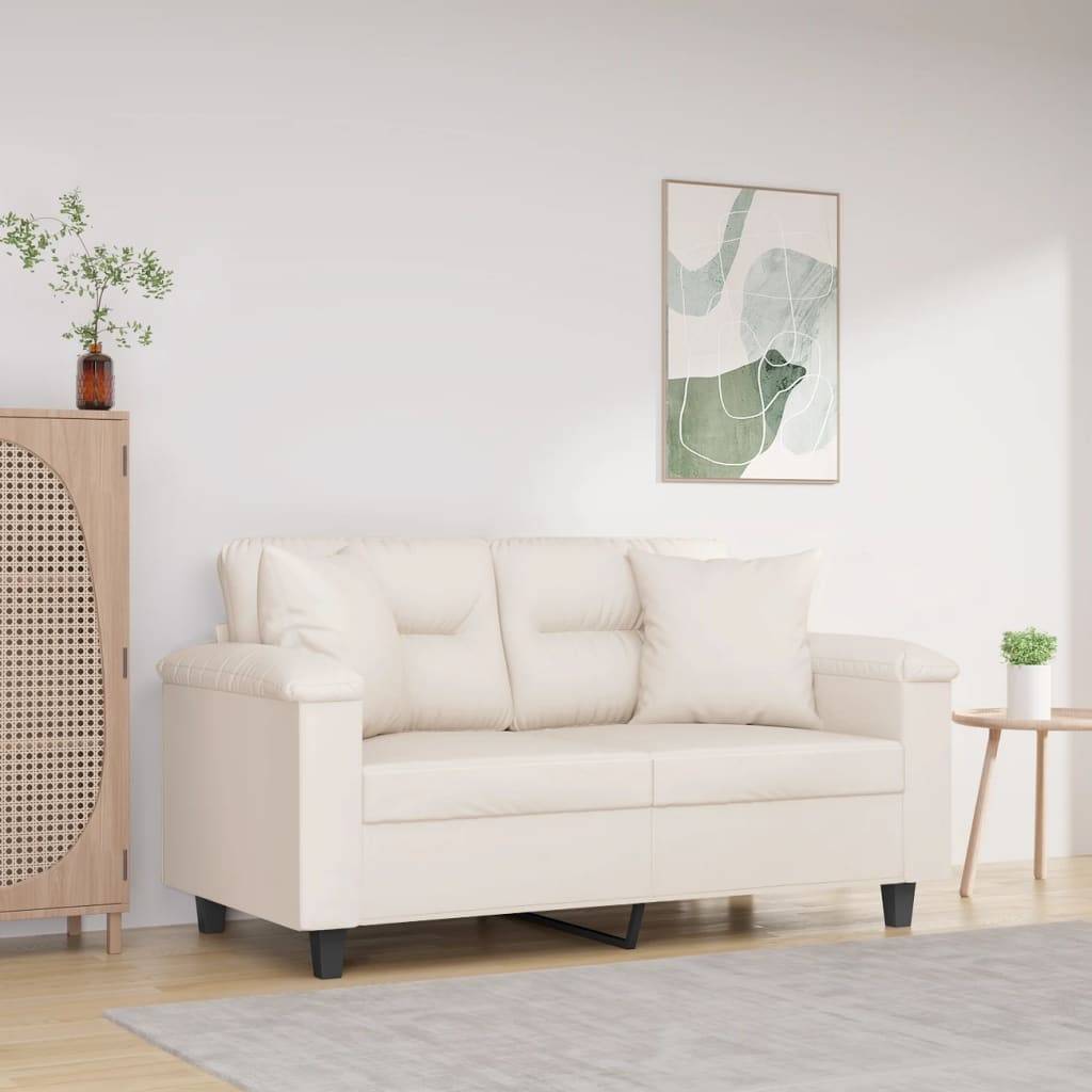 Lot de 2 coussins décoratifs beige 40 X 40 cm - Prolenta Premium - Image 1