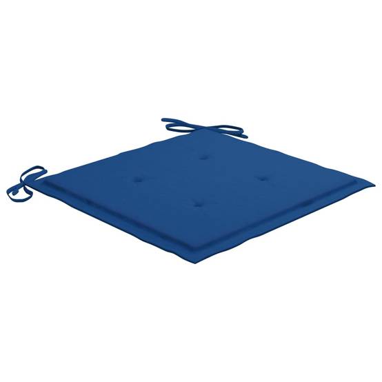 Chaises de jardin empilables teck solide bleu royal 60 x 57.5 x 90 cm - PANGIVO - Image 8