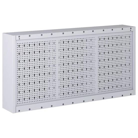 Armoire à outils murale organisateur d'outils rangement d'outils armoire de rangement atelier style industriel 120 cm métal gris et noir - Image 4