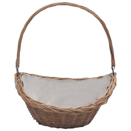 Panier de marché en osier avec anse pour bois ou courses 57 cm – ComfortXL Outdoor Living - Image 2