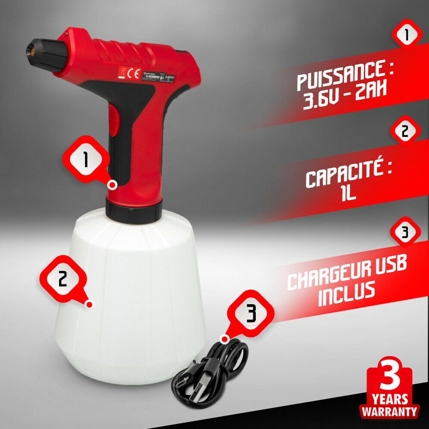 Secateur Gardena Batterie Lithium 7.2V 1500mAh Pour Sécateur Elem Garden Sécateur à Batterie