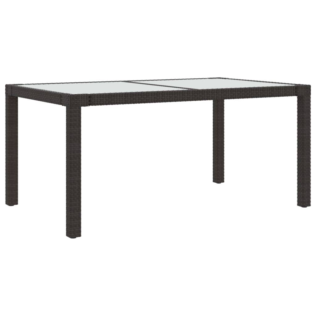 Salon d'extérieur 5 pièces avec coussins résine tressée marron - Imagen 6