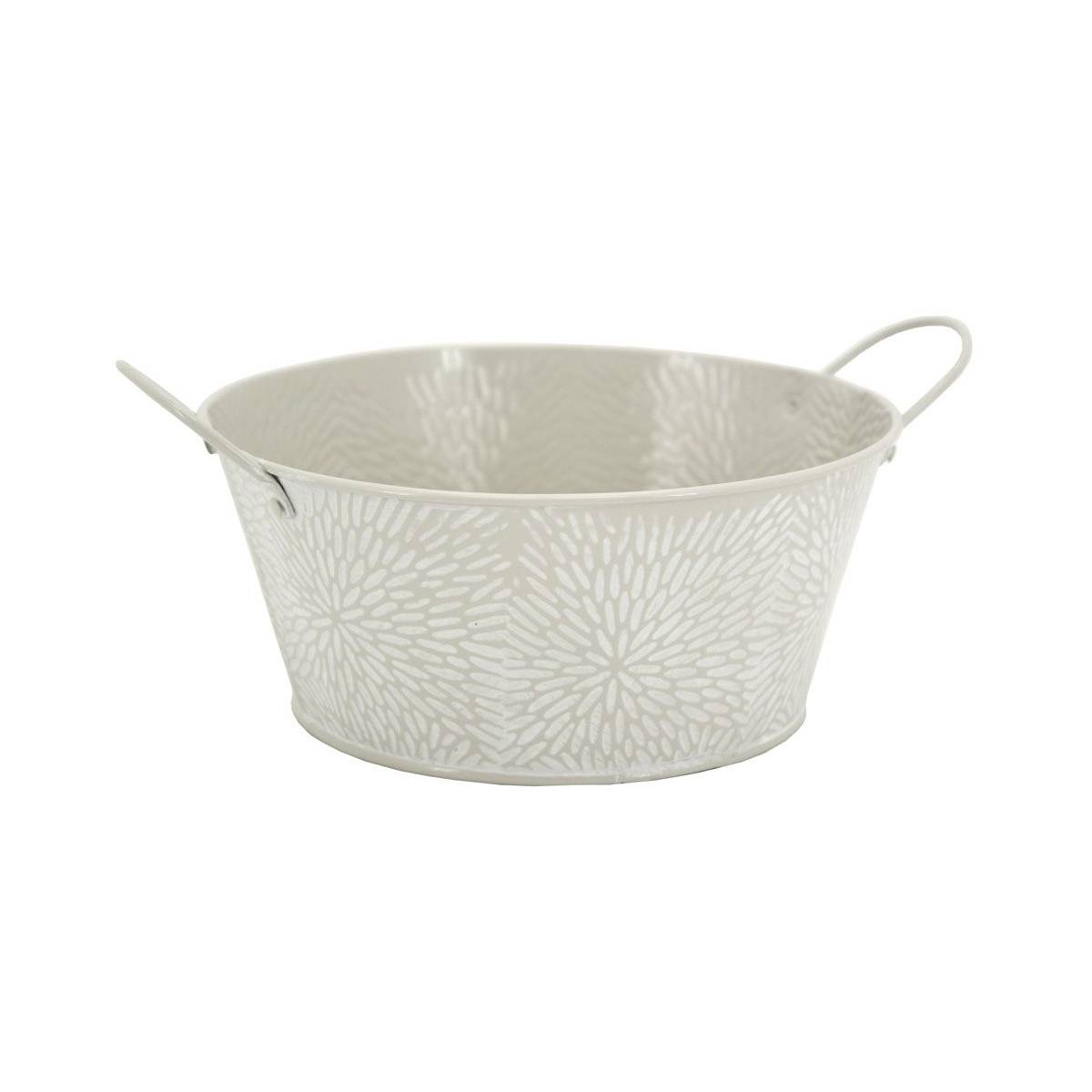 Aubry Gaspard - Corbeilles rondes en métal et motif floral (Lot de 48)