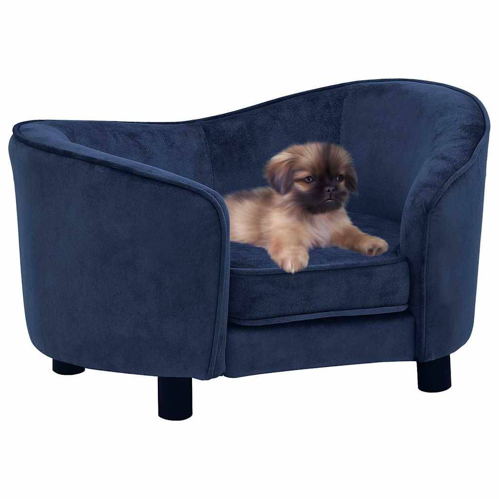 Vidaxl - Canapé pour chien Bleu 69x49x40 cm Peluche vidaXL 171023 - Imagen 1