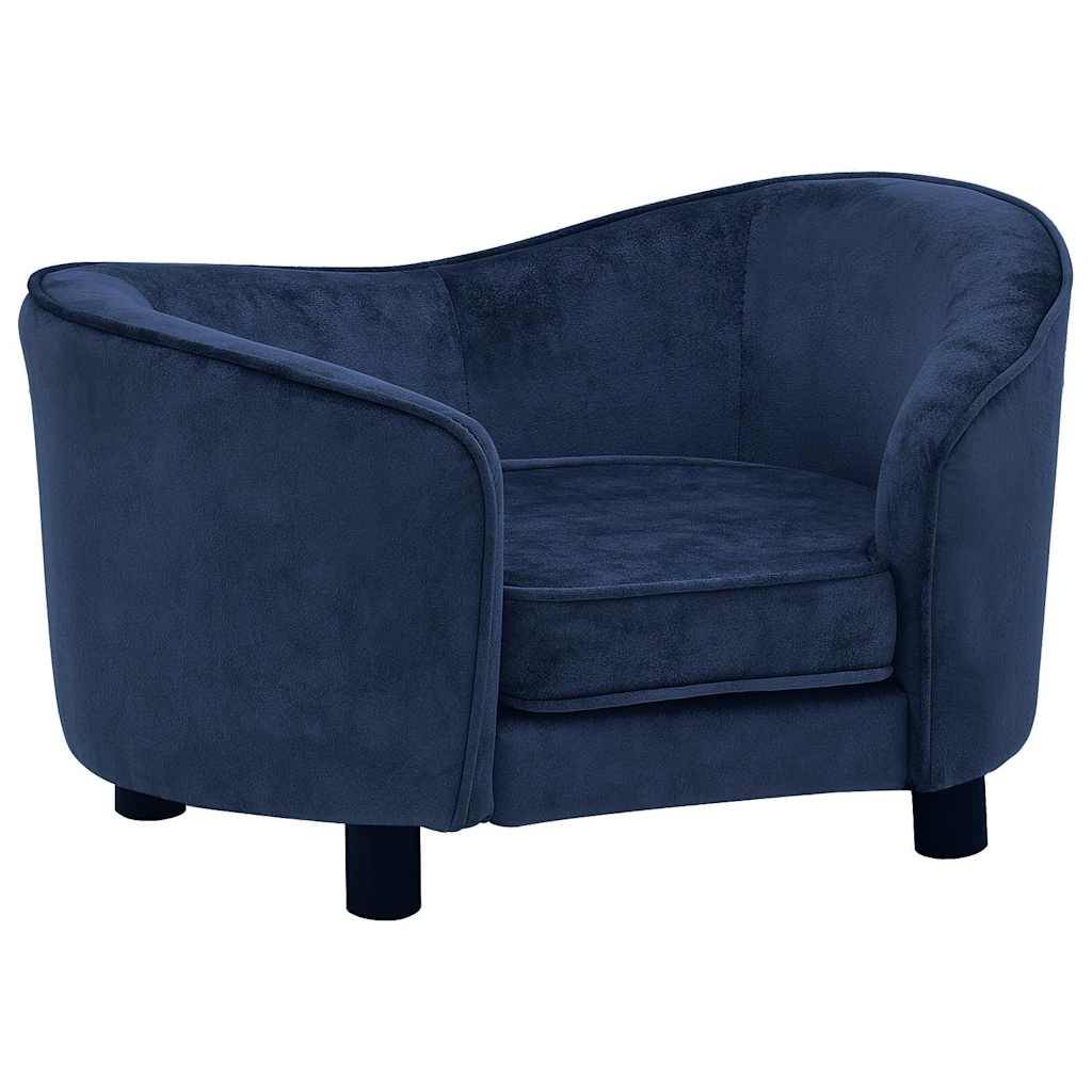 Vidaxl - Canapé pour chien Bleu 69x49x40 cm Peluche vidaXL 171023 - Imagen 2