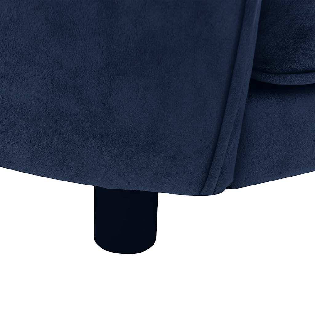 Vidaxl - Canapé pour chien Bleu 69x49x40 cm Peluche vidaXL 171023 - Imagen 5