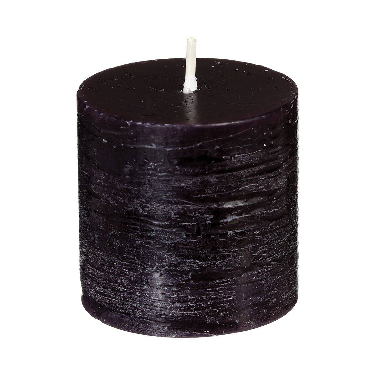 Atmosphera - Lot de 4 Bougies Votive Rustique Noir D 4.5 cm - Imagen 2