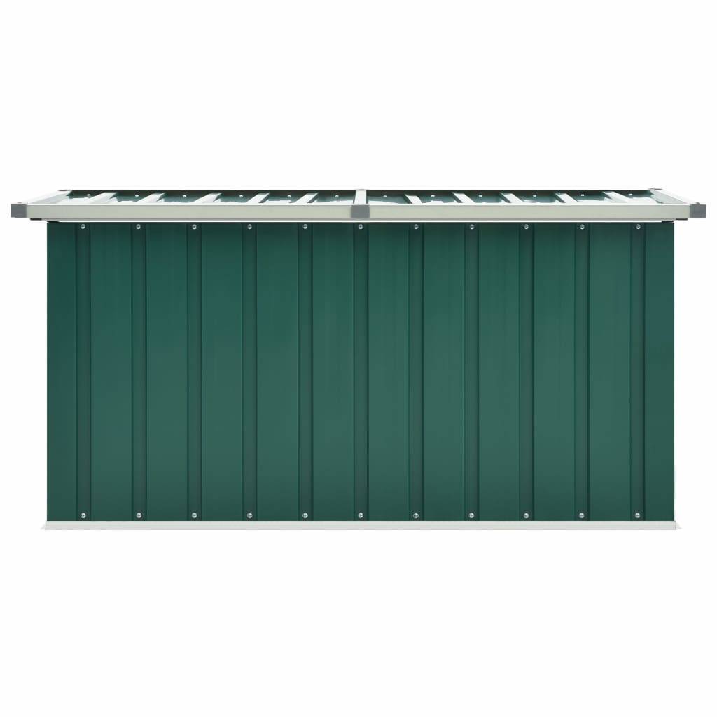 Helloshop26 - Coffre boîte meuble de jardin rangement 129 x 67 x 65 cm vert - Imagen 3
