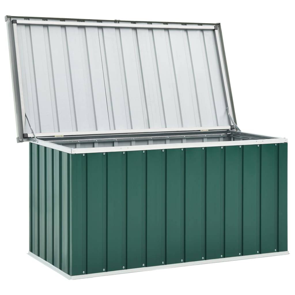 Helloshop26 - Coffre boîte meuble de jardin rangement 129 x 67 x 65 cm vert - Imagen 1