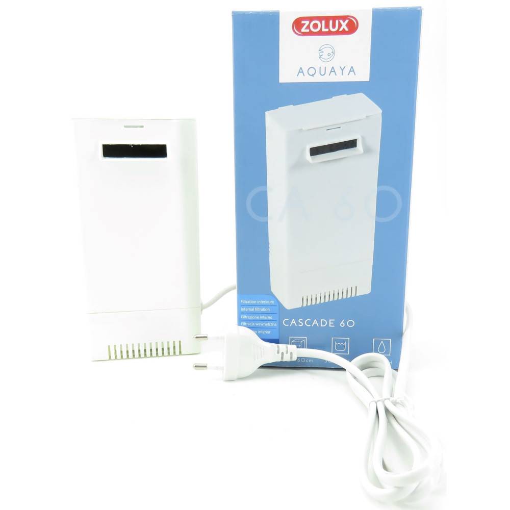 Zolux - Filtration intérieure cascade 60 , 280l/h pour aquarium de 30 à 60l max couleur blanc - Imagen 5