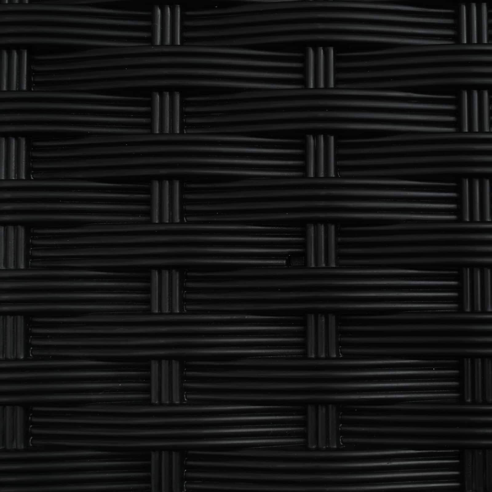 ComfortXL - Grand bac fleur treillis roulettes extérieur jardin aménagement 120x40x131cm noir - ComfortXL Outdoor Living - Image 7