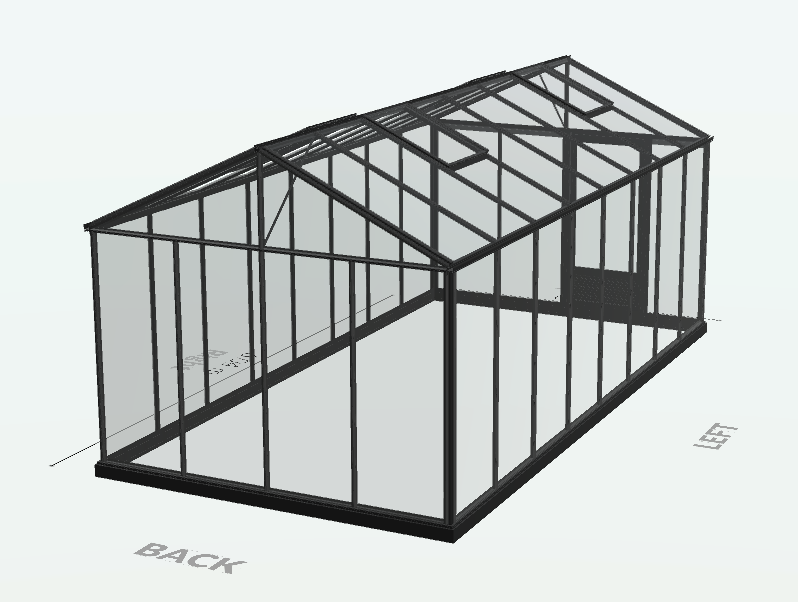 Serre en verre trempé - Euro Maxi - Laquée - 20m² - Noir fonce - L'atelier des serres - Imagen 8
