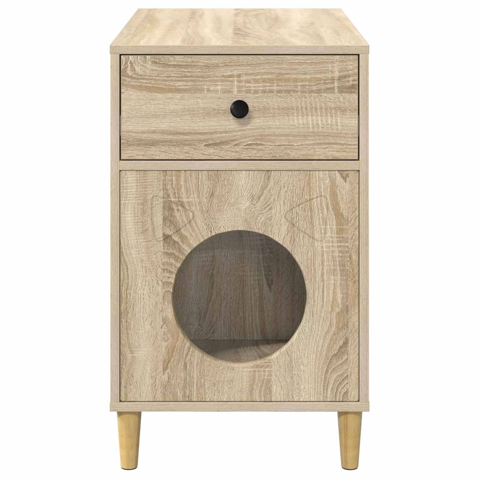 Vidaxl - Maison pour chat Sonoma 72 x 42.5 x 70 cm Bois d'ingénierie vidaXL 8000682 - Image 8