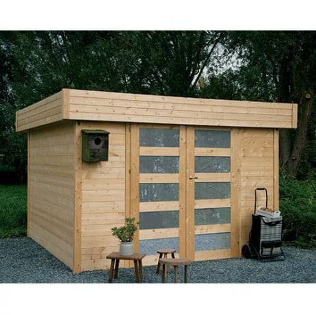 Abri de jardin ODENSE en bois 8,64 m², Plancher Oui - Imagen 1