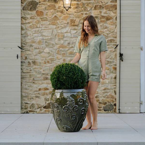 Provencelia - Pot GAIA 52x58cm vert tropical - Image 3