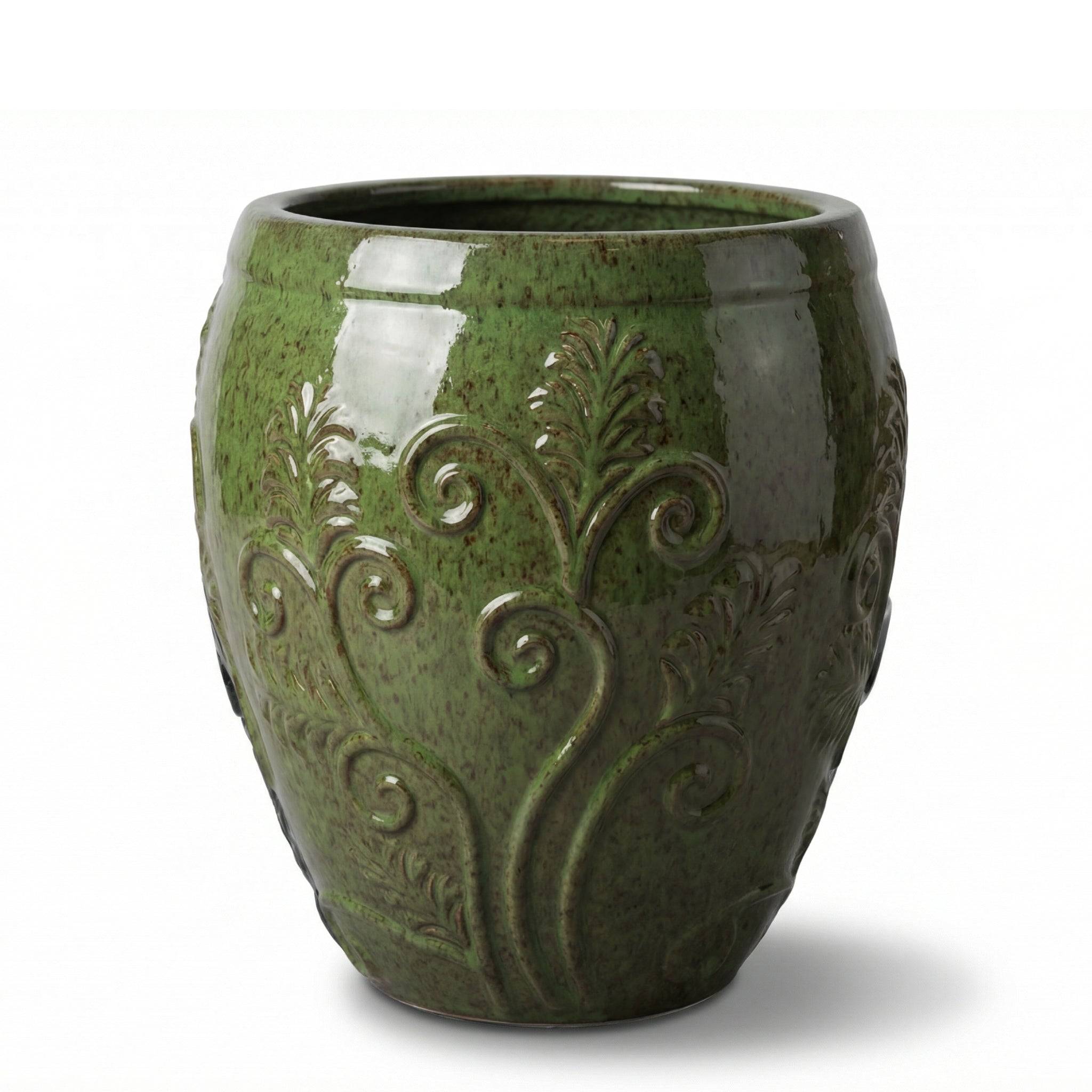 Provencelia - Pot GAIA 52x58cm vert tropical - Image 1